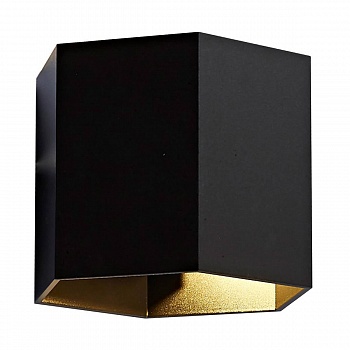 Настенный светильник Zumaline Polygon wl 20070-BK  фото, kupilegko.ru