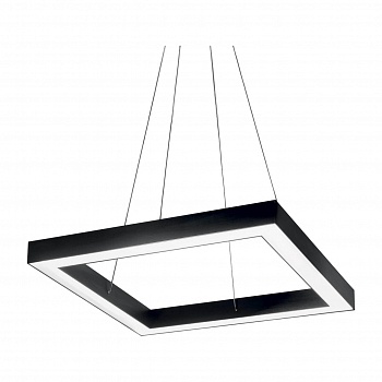 Подвесной светодиодный светильник Ideal Lux Oracle D50 Square Nero 245676  фото, kupilegko.ru