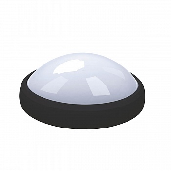 Потолочный светодиодный светильник Uniel ULW-O03-8W/NW IP65 BLACK 11133  фото, kupilegko.ru