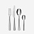 Steel Amici Столовые приборы на 6 персон Alessi  фото, kupilegko.ru