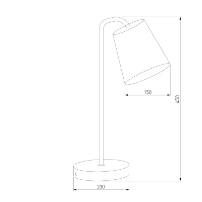 Настольная лампа Eurosvet Montero 01134/1 черный  фото, kupilegko.ru