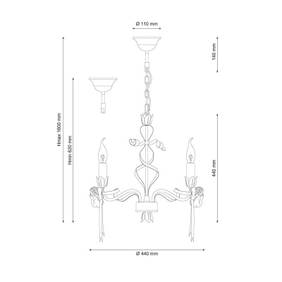 Подвесная люстра Lucia Tucci Angelo 147.3 Ivory  фото, kupilegko.ru