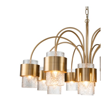 Подвесная люстра Indigo ELEGANZA 12019/A/12P Brass V000324  фото, kupilegko.ru