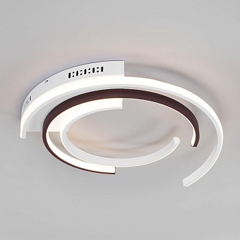 Потолочный светодиодный светильник Eurosvet Gross 90248/3 белый/ черный  фото, kupilegko.ru