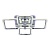 Потолочная светодиодная люстра Profit Light 18070/4 CHR  фото, kupilegko.ru