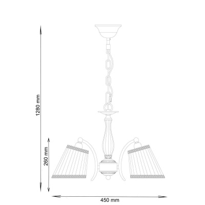 Подвесная люстра Lucia Tucci Firmo 145.3 Ivory  фото, kupilegko.ru