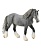 Фигурка Collecta Тяжеловоз Шайр, кобыла (серая) 112197 GU  фото, kupilegko.ru