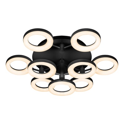 Потолочная светодиодная люстра iLedex FS-014-X9 108W BK  фото, kupilegko.ru