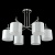 Потолочная люстра Crystal Lux Sergio PL6 Nickel  фото, kupilegko.ru