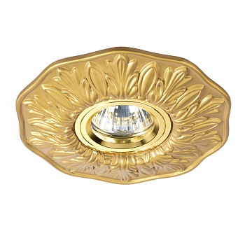 Встраиваемый светильник Ideal Lux Polka FI1 Ottone 115610  фото, kupilegko.ru