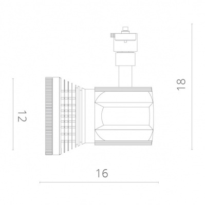 Трековые светильники Arte Lamp Track Lights A6118PL-1BK  фото, kupilegko.ru
