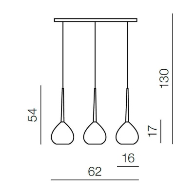 Подвесной светильник Azzardo Aga 3 AZ1065  фото, kupilegko.ru