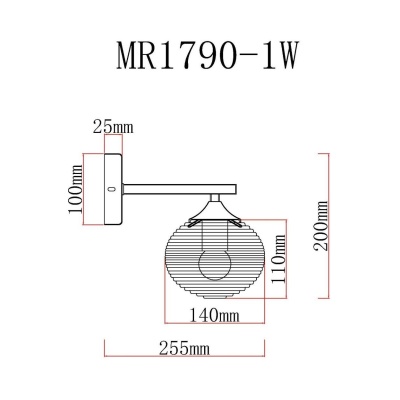 Бра, светильник настенный накладной MyFar MR1790-1W  фото, kupilegko.ru