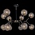 Подвесная люстра Illumico IL0268-12PSQ-79 BK AB  фото, kupilegko.ru