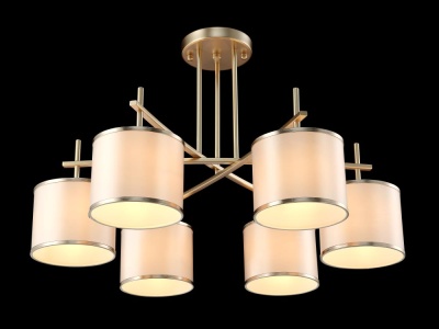 Потолочная люстра Crystal Lux Sergio PL6 Gold  фото, kupilegko.ru