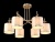 Потолочная люстра Crystal Lux Sergio PL6 Gold  фото, kupilegko.ru