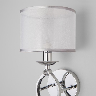 Бра, светильник настенный накладной Eurosvet 60124/1 хром  фото, kupilegko.ru