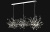 Подвесная люстра Crystal Lux GARDEN SP3х3 L1200 CHROME  фото, kupilegko.ru