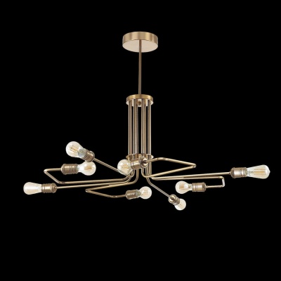 Подвесная люстра Ideal Lux Triumph Sp8 Ottone Antico 160269  фото, kupilegko.ru