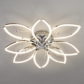 Потолочный светильник Eurosvet 90092/8 хром  фото, kupilegko.ru