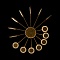 Потолочная светодиодная люстра Loft IT 10164L Gold  фото, kupilegko.ru