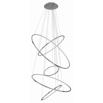 Подвесной светодиодный светильник Kink Light Амия 07675,02 хром  фото, kupilegko.ru