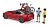 Спортивный автомобиль Roadster с фигуркой и аксессуаром 46109 GU  фото, kupilegko.ru