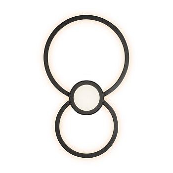 Настенно-потолочный светодиодный светильник iLedex Galaxy X046124 24W 3000K BK  фото, kupilegko.ru